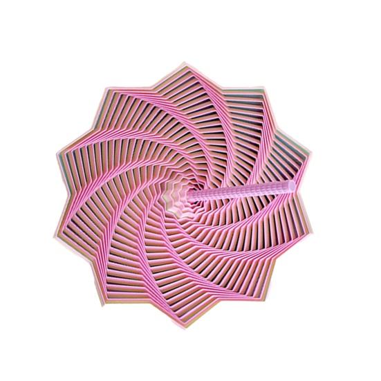 Erweiterter sensorischer Fidget-Stern 3D-gedruckter Drehturm Fidget-Spielzeug Flexibler Spiralstern mit Griff zur Stressreduzierung Büro-Schreibtischzubehör