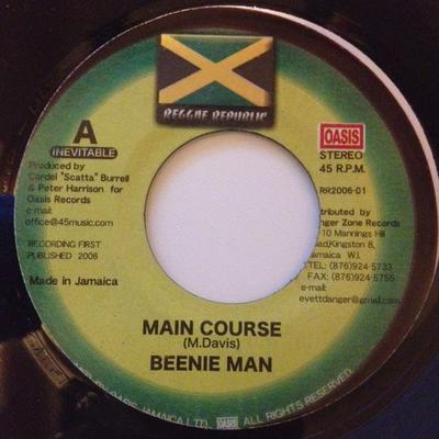 7inch Record BEENIE MAN - Main Course R200601 Reggae Republic 2006 Jamaica Reggae, Ska & Dub Used