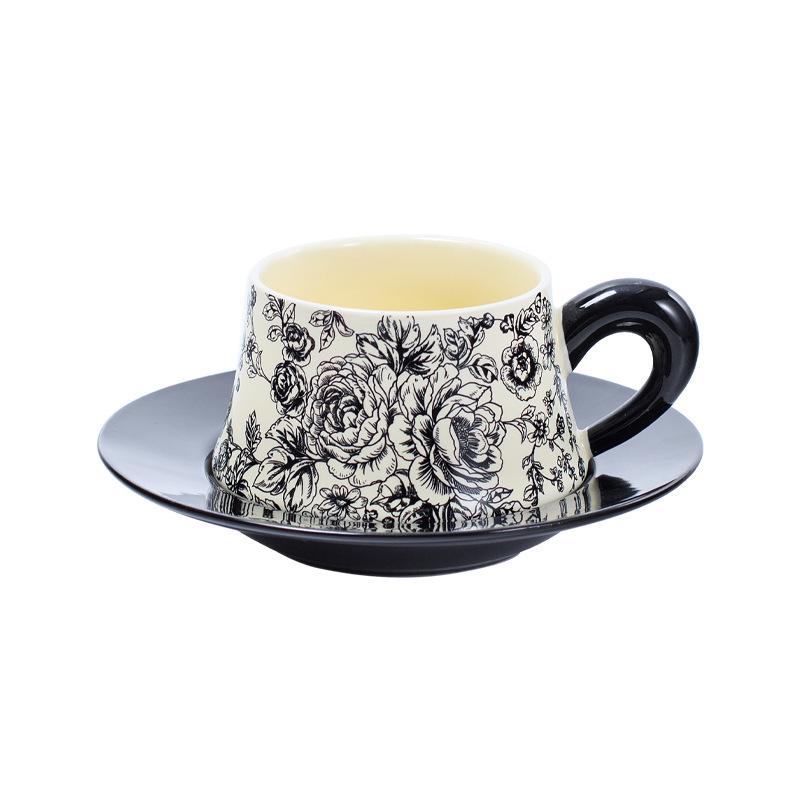 

Rose Yan Yu Ceramic Coffee & Tea Cup Set with Saucer - High-End Gift Box Edition 230 ml
