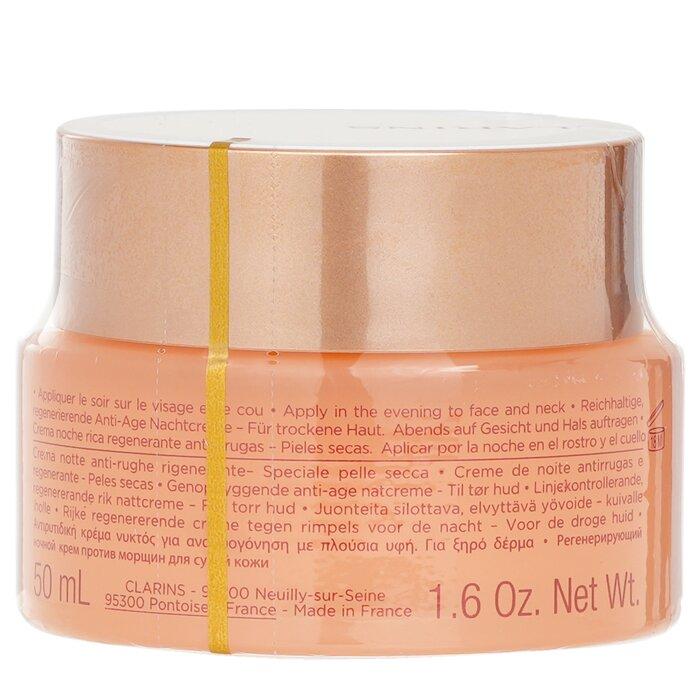 Clarins Extra-Firming Nuit Wrinkle Control, Regenerating Night Rich Cream - For Dry Skin Types