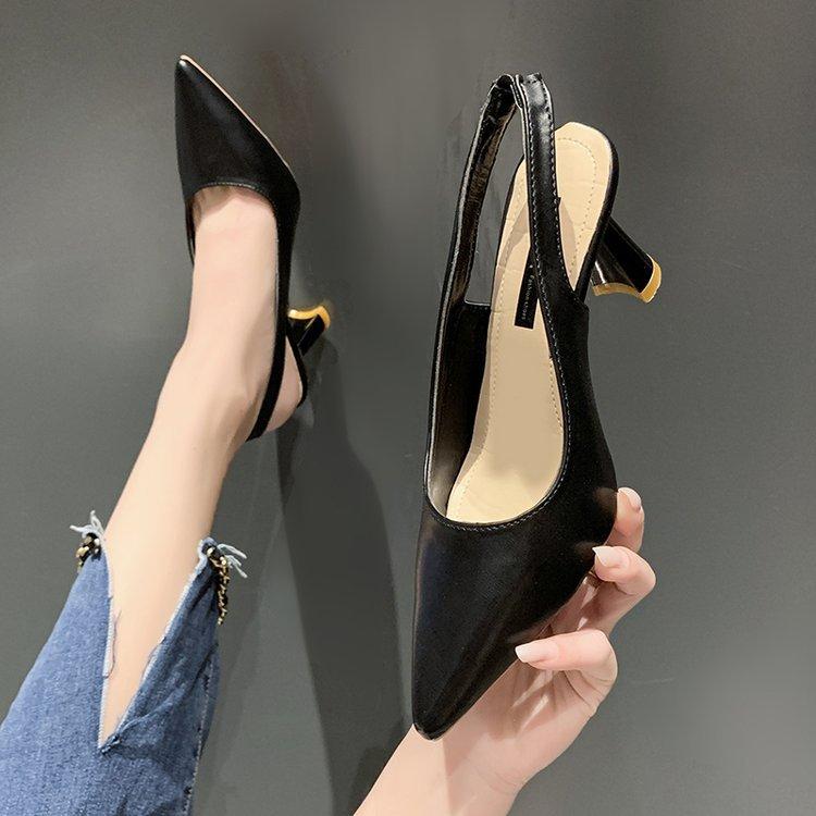 Pointed High Heels Women's Sandals Casual Shallow Mouth Shoe Fashion Elegant Ladies Shoes