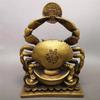 Brass Money Yuanbao Crab Ornament Craft Living Room TV Cabinet Entrance Office Desk Decoration Display