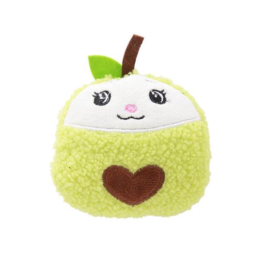Plush Dog Toy Squeaky Sound Stuffed Puppy Toy Cartoon Fruit Shape 1 Pc