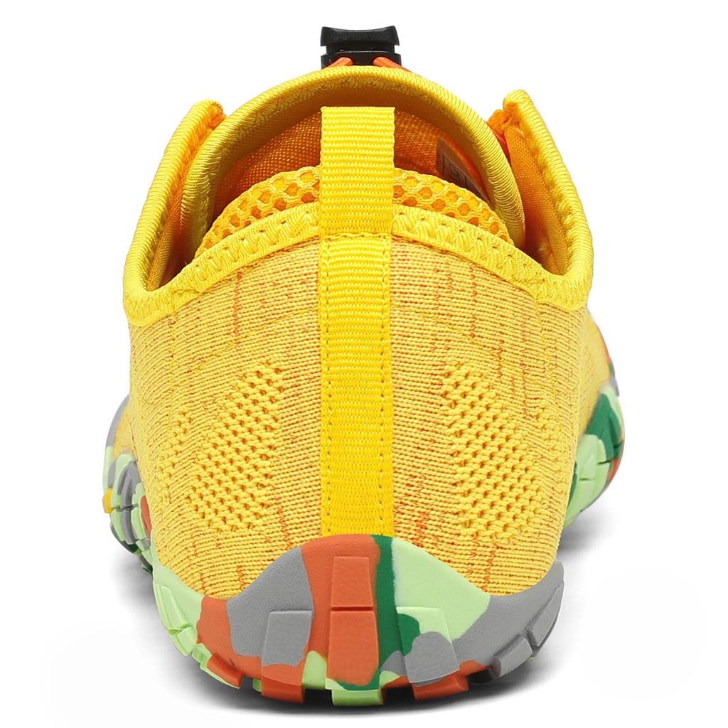 [SAGUARO] Barefoot Running Shoes, Portable Fitness Shoes, Flexible, Ultralight, Breathable, 24.5 cm, Yellow