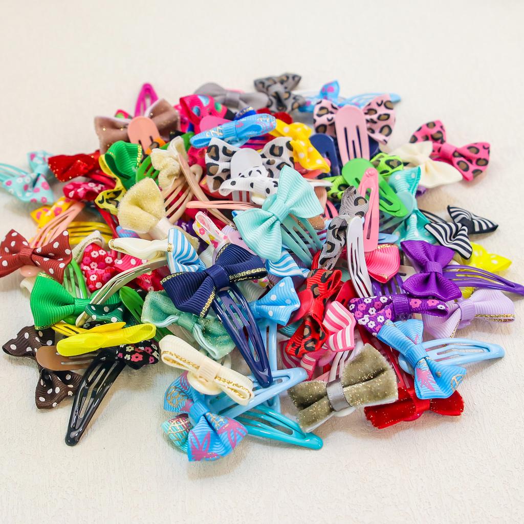 10/20/30Pcs Girls Cute Bows Hair Clips Kids Lovely Hair Bows Hairpins Barrettes Kids Children Hair Accessories