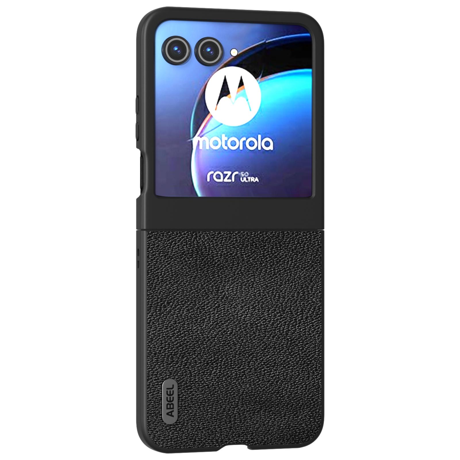 

ABEEL For Motorola Razr 60/Razr 50 5G Case Litchi Texture Non-Slip Phone Cover Black