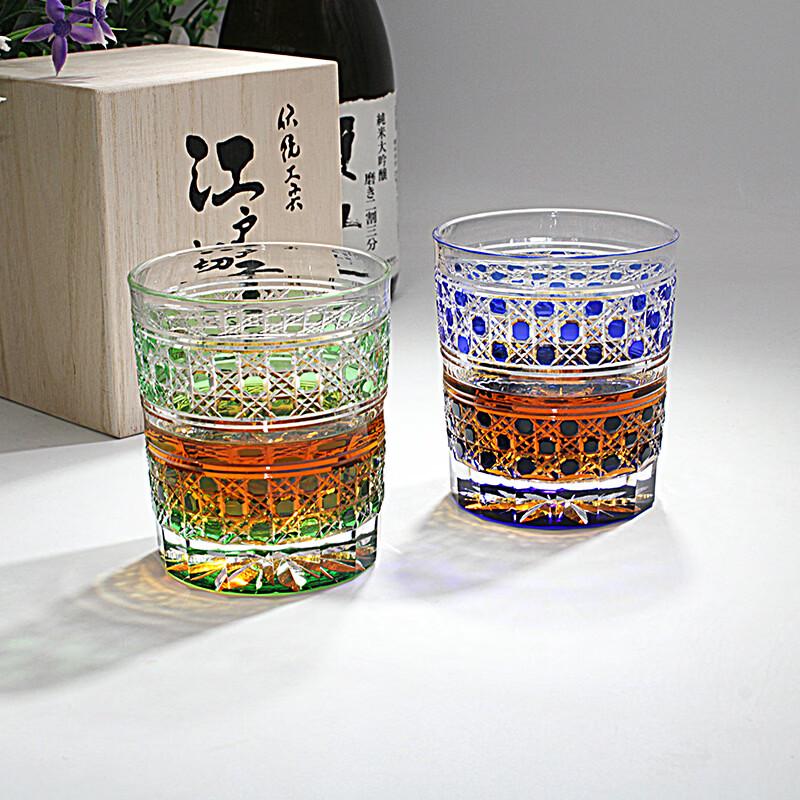 Chuchuang Jingpin Japanese Edo Kiriko Crystal Whisky Glass