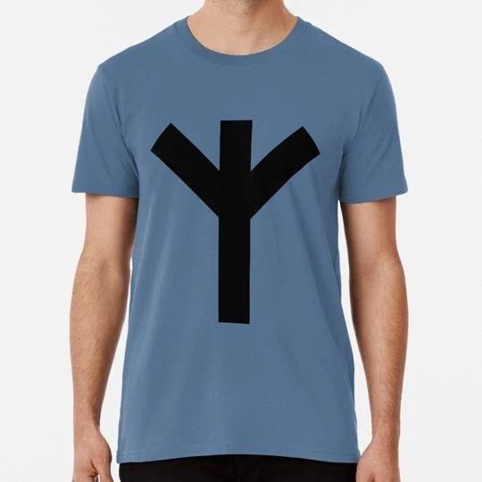

Algiz Protection Rune Thick Version Size S to 5XL Made in the USA T shirt 2XL