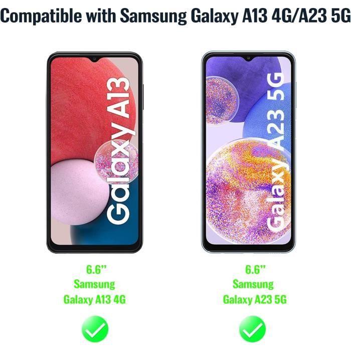 Lot de 3, Verre Trempé Compatible avec Samsung Galaxy A13 4G et Galaxy A23 5G (6.6), Film Protection écran sans Bulles d'air U[317]
