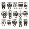 100Pcs Clasp Bail Beads Charms Bail Tube Beads, Loose Spacer Bead Hanger Charm For Jewelry Making DIY Necklace Bracele