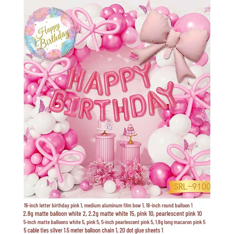 Adult & Children Birthday Number Balloon Decoration Set