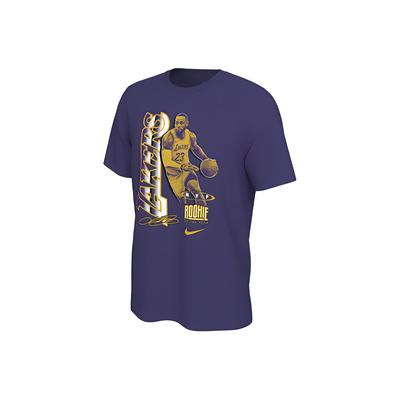 X NBA LeBron James Serie Select Estampado Gráfico Casual Deportivo Manga Corta Camiseta Hombre Tops Morado DH3717-547