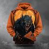 Men's Autumn and Winter 3D Printed Hooded Fashion Versatile Trend Breathable Casual Hoodies & Sweatshirts (men’s)