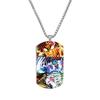Demon Slayer Kimetsu No Yaiba Tanjiro Nezuko Stainless Steel Color Printed Dog Tag Necklace Anime Cosplay Accessory Gift For