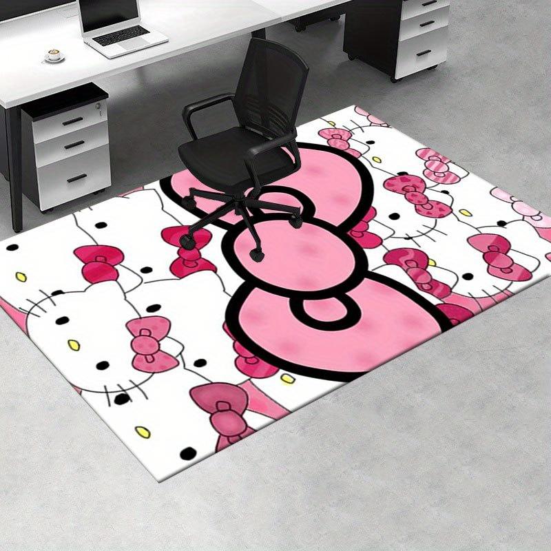 1pc Sanrio Hello Kitty Mermaid Printed Office Carpet Rectangle Rug Under The Table,Perfect Room Decor for Living Room, Bedroom, Kitchen, Non-slip Floo