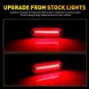 Rear Bumper Reflector Side Markers Red Lens LED Lights For 1996-2000 Toyota RAV4