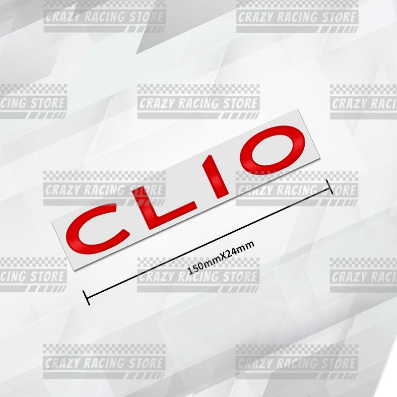 1 Pz Emblemi Auto CLIO Per RS GT Sport Bagagliaio Posteriore Metallo Adesivi 3D Decalcomanie Carrozzeria Scritte Decorazione Styling