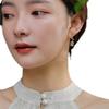 New Fashionable Commuter-style Hetian Jade Earrings for Women, Niche Design with a High-end Feel and Elegant Jade Jewelry, Including Drop Earrings