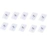 10Pcs Transparent Adhesive Wall Hook Plastic Non Trace Stickers Wall Screws Hanging Nails  Cabinet