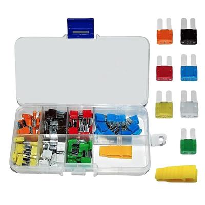 Micro2 Sicherungen, Set mit 35, 7 Typen (5A - 30A), 5 Stück in einem