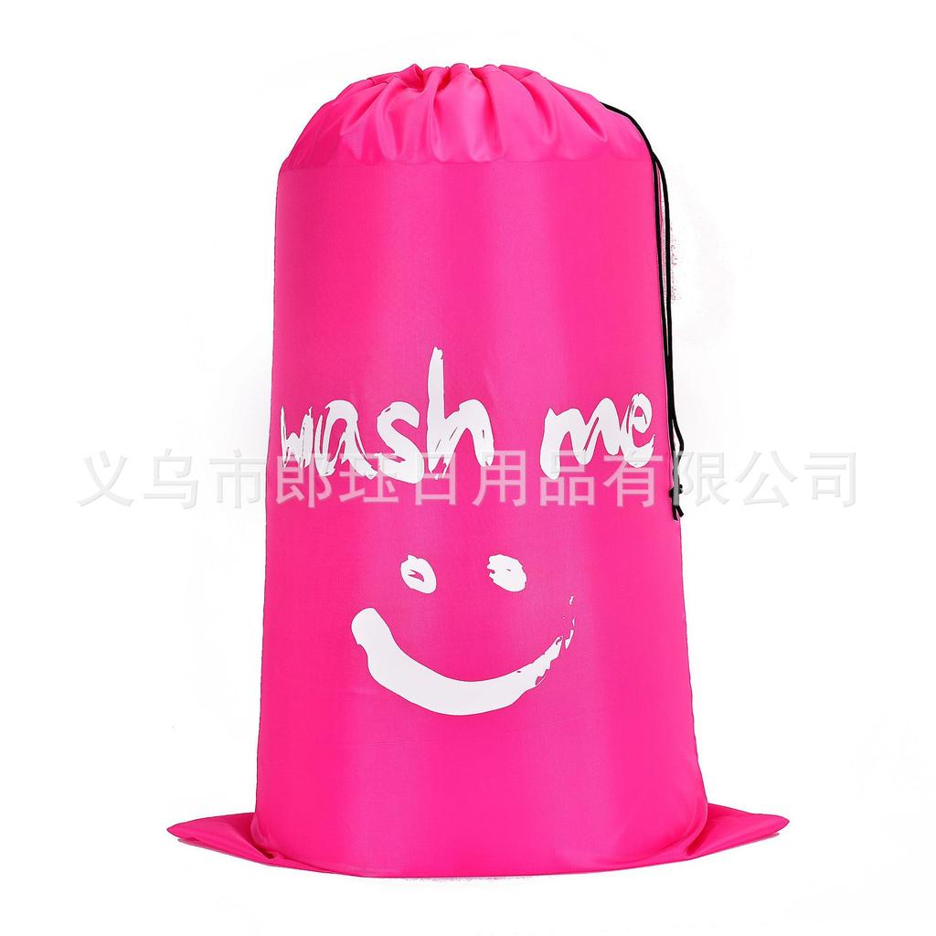 Nylon Laundry Bag Travel Storage Pouch Machine Washable Dirty Clothes Organizer Folding Wash Drawstring Bag Bathroom Accessories
