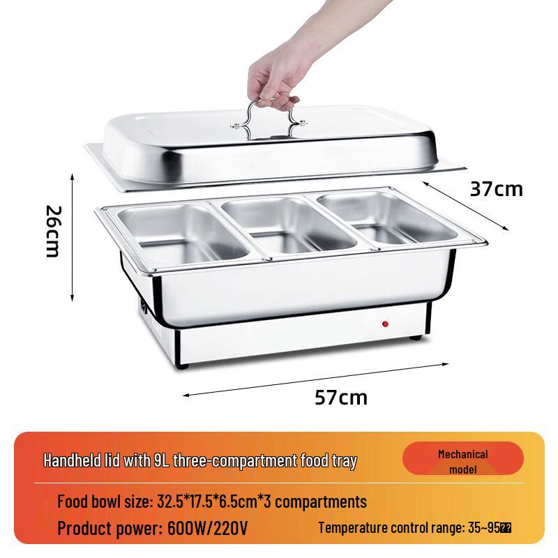 Yunduo Electric Stainless Steel Buffet Food Warmer