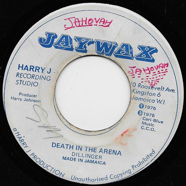 

7-дюймовая пластинка DILLINGER LLOYD GITSY WILLIS Death In The Arena Death In The A HJ3094 Jaywax 1976 Ямайка Регги Ска Даб Б/у