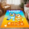 Tappeti Antiscivolo a Tema Bluey's Bus Adventure - Arredamento per la Casa in Poliestere, Adatti per Camere da Letto, Soggiorni, Ingressi, Studi e Decorazioni