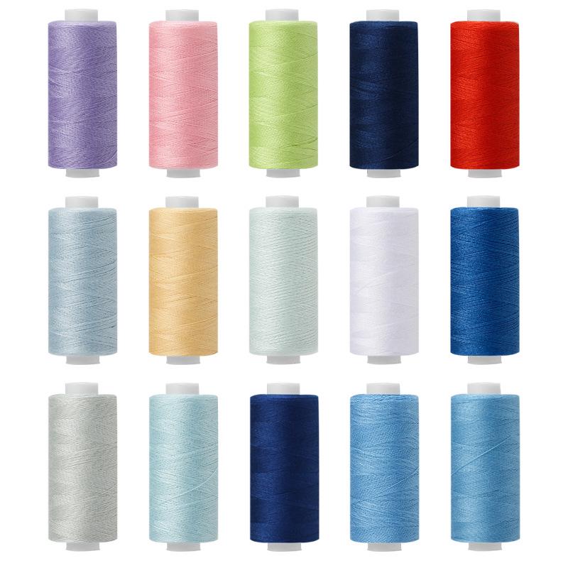 Household Sewing Thread Set: 402 Polyester Threads, 400 Yards Each, Perfect for DIY Projects and Hand Sewing.