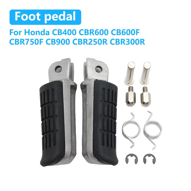 Motorcycle Footrests Foot Pegs Pedals For Honda CB400 CBR600 CB600F Hornet 600 CBR750F CB900 CBR250R CBR300R Accessories