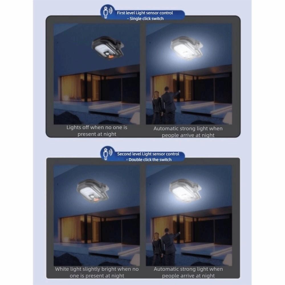 Solarbetriebene Solar-Gartenleuchte 4 Lichtmodi Clip-Leuchte Tragbare Solar-Bewegungsleuchten Außen