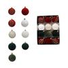 Christmas Ball Red Flocking Painted Ball Christmas Tree Decoration Hanging Ball 12 6cm Christmas Flannel Ball