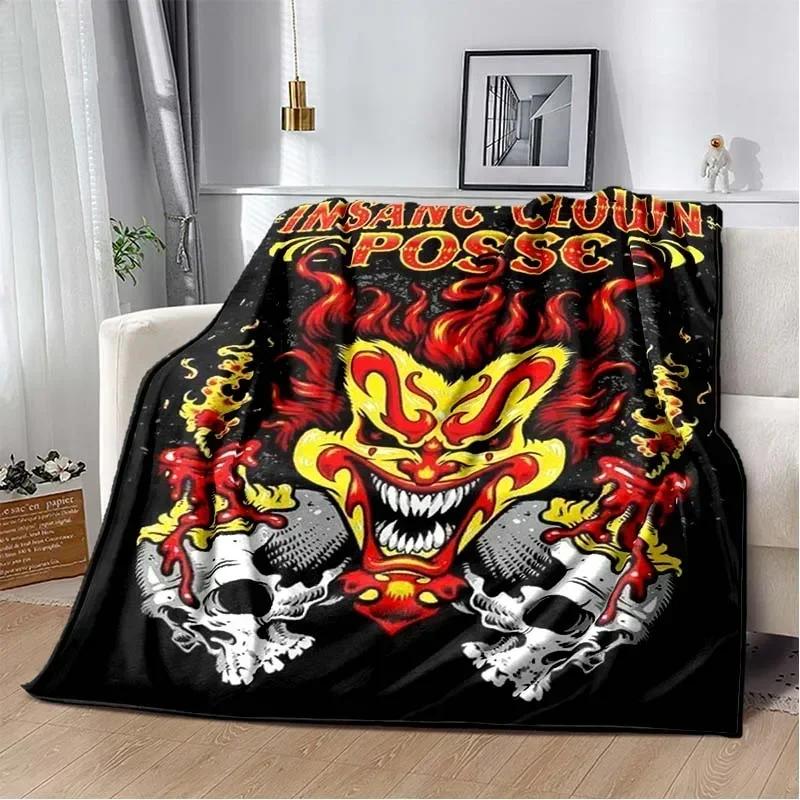 Insane Clown Posse Band Blanket ICP Juggalo Faygo HIP HOP Soft Flannel Kid's Warm Blanket Bedroom Sofa Bed Travel Picnic Blanket