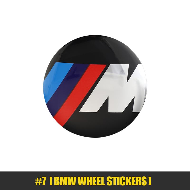For BMW M E46 E90 E60 4Pcs 56mm Car Badge Wheel Center Hub Cap Sticker Accessories For BMW M E46 E90 E60 F30 F10 E39 E36 F20 G30 G20 E87 E92 E91 X1 X5