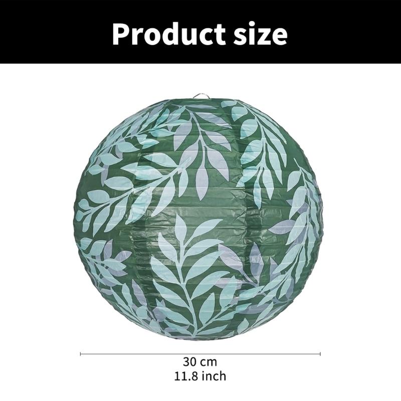 Pack of 3 Hanging Leaf Lanterns Paper Lanterns Leaf Hanging Light Paper Texture Suitable for New Year Festivities