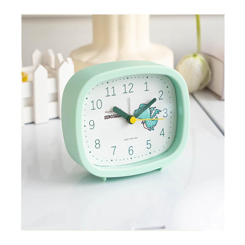 Color needle plastic square alarm clock student clear desktop bedside clock fashionable creative cute alarm clock