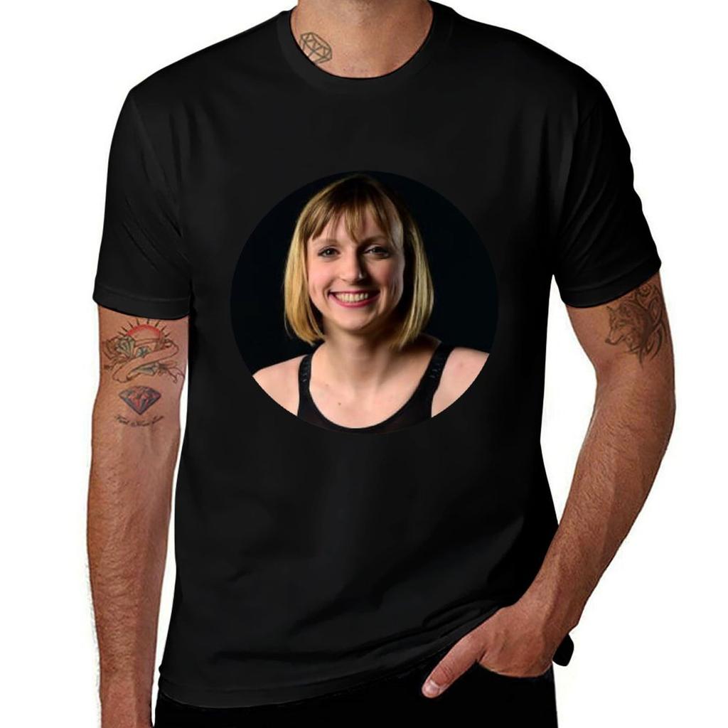 Katie Ledecky T-Shirt Basic Solid Color Short Sleeve T-Shirt