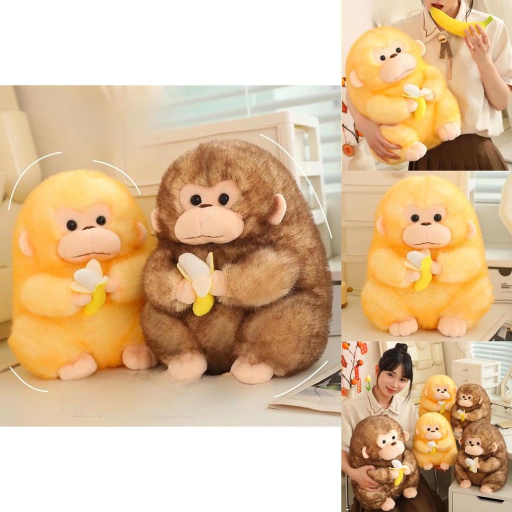 Adorable Plush Monkey Doll With Soft Pp Cotton Filling Perfect For Gifts And Collectors