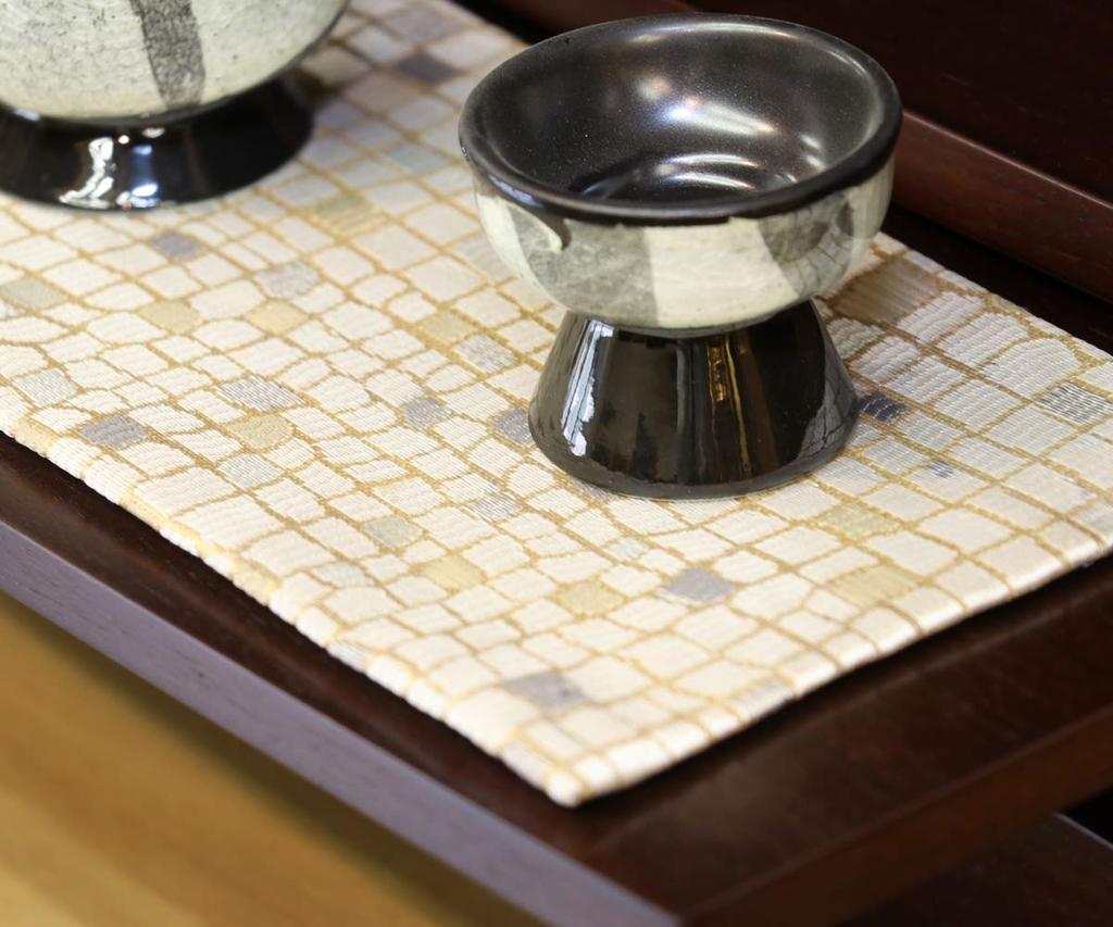 Buddhistische Altar-Tischmatte [Marmormuster] Schwer entflammbare buddhistische Altarmatte 24x10cm Kleine Größe 001. Cool