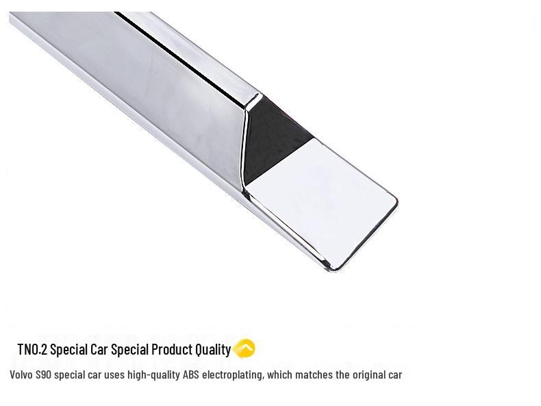 Decor Rama Proiector Ceață Față Volvo S90 & Autocolant Protector Buza Față