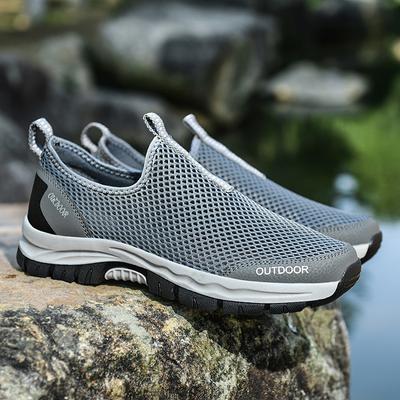 Summer Mesh Men Casual Shoes Outdoor Water Sneakers Lightweight Men Trainers Non-slip Hiking Shoes Breathable Mens Treking Shoes