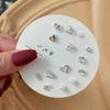 Elegant Pearl Earring Set: Niche 925 Silver Butterfly & Four-Leaf Clover Studs for Women