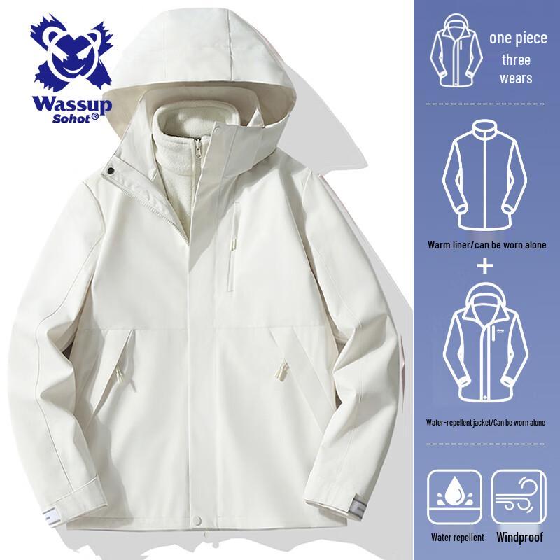 Wassup Sohot Męska Wiatroodporna Wodoodporna Kurtka Outdoor