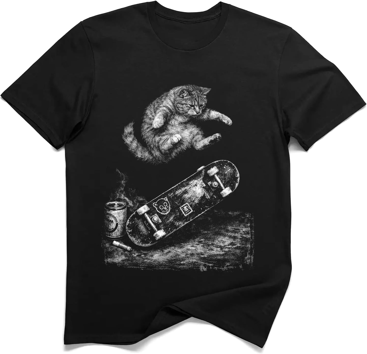 

Urban Skate Cat Graphic Shirt 5XL різнокольоровий