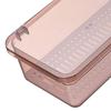 Besteckschale mit Deckel und Abtropfschale Staubdicht Transparent Modisch Silberbesteck Arbeitsplatten-Aufbewahrungsbehälter für die Küche