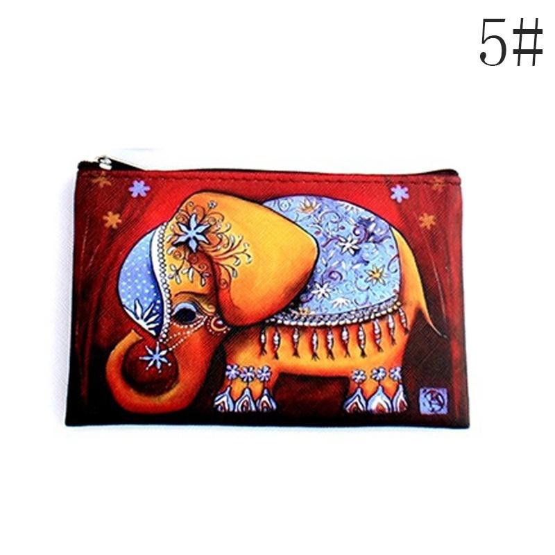 Owl Elephant giraffes Print coin purse,Ladies clutch change purse,Women cartoon zero wallet,Female Zi