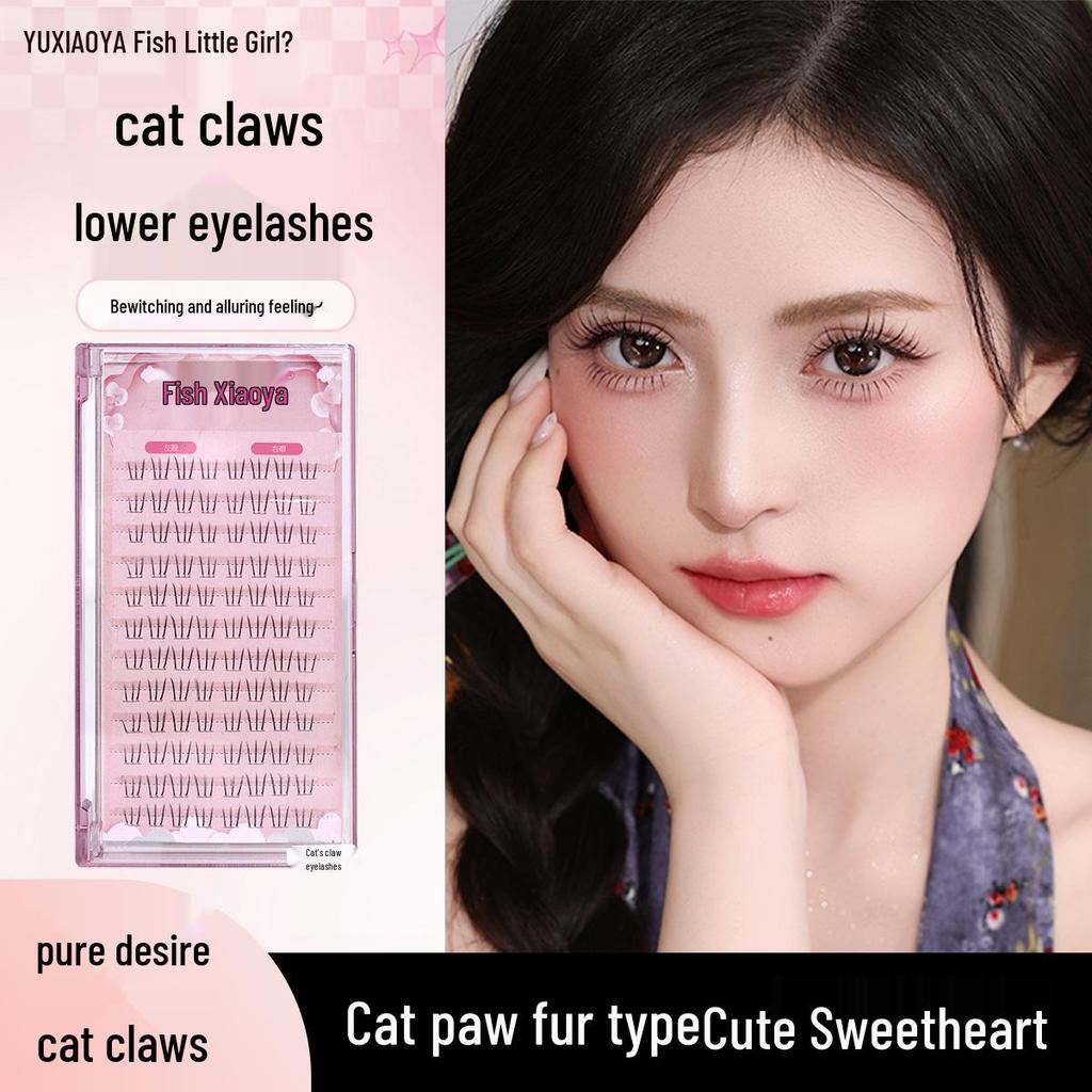 Yu Xiao Ya Glue-Free Cat Paw Lower Lashes - Natural Style Realistic False Eyelashes