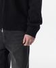 Musinsa Standard Cotton Collared Knit Zip-Up [Black]