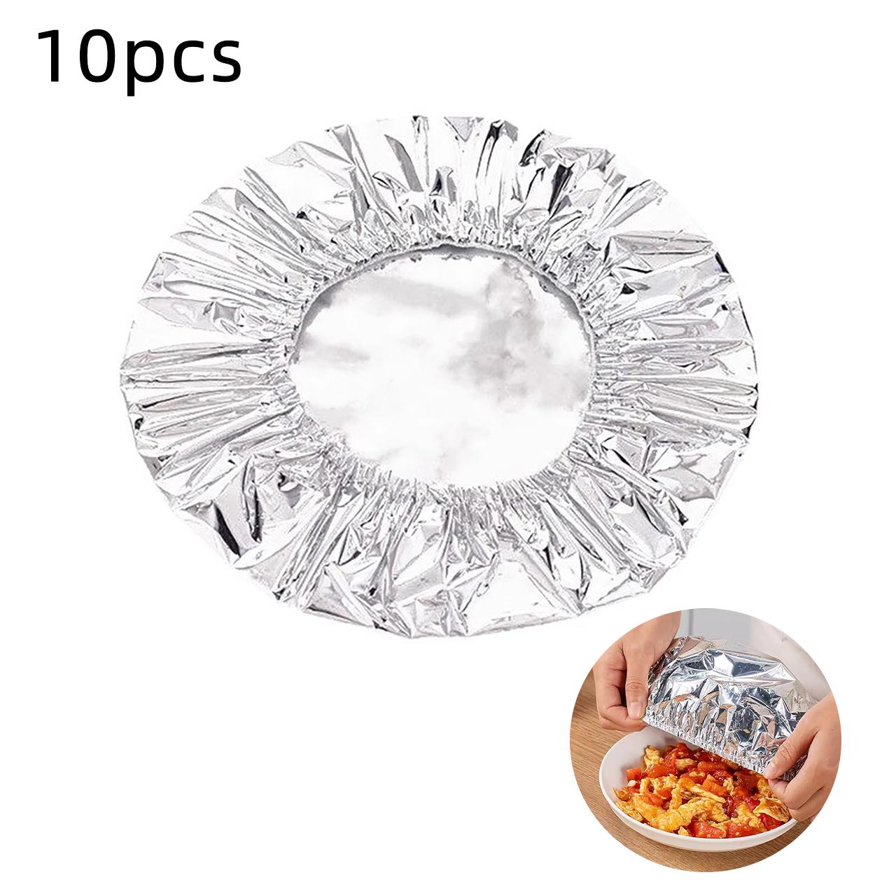 10pcs Insulated Heat Retaining Covers Winter Thermal Warming Food Film Reusable Food Storage Cap светло-серый