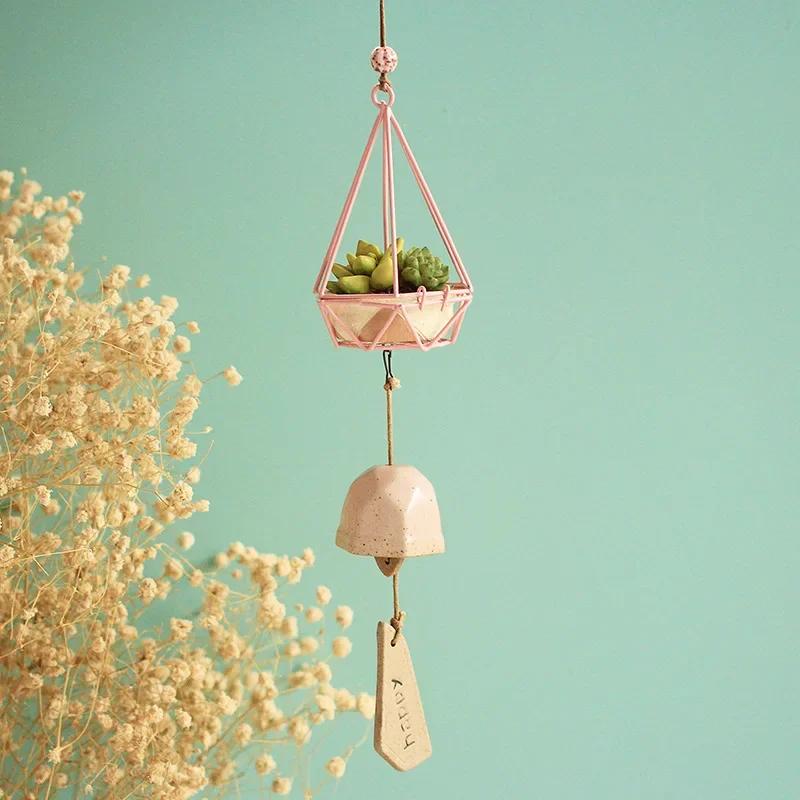 

Succulent wind chimes, resin ornaments, home decor, kawaii accessories for girls room, Japanese style wind chimes